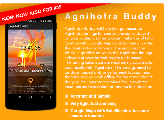 Agnihotra App Google Play Store Android